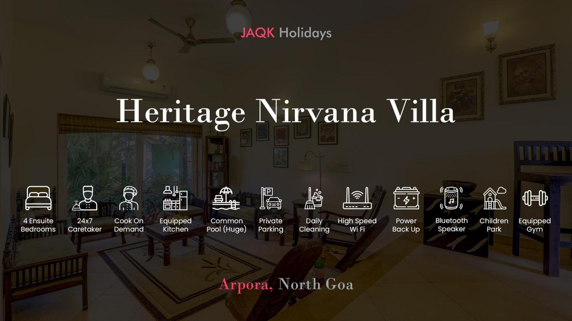 Heritage Nirvana Villa - 4Bhk, Goa Calangute Εξωτερικό φωτογραφία